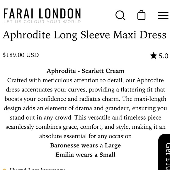 Farai London Aphrodite Watercolor Dress - Picture 3 of 4